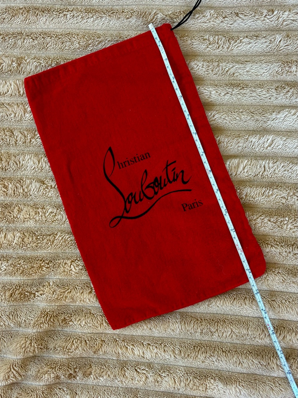 Christian Louboutin Red Drawstring drug Bag